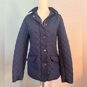 Ladies Tommy Hilfiger Navy Blue Puffer coat. Medium weight. Size Medium.